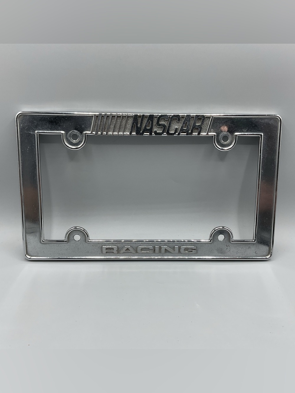 Vintage NASCAR RACING Logo License Plate Frame NASCAR Tag